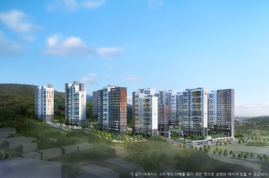 '힐스테이트 초월역' 투시도. <현대엔지니어링 제공>